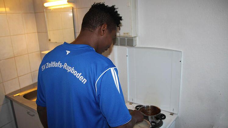 Impression aus der Gemeinschaftsunterkunft für Flüchtlinge in Volkers Foto: Ulrike Müller