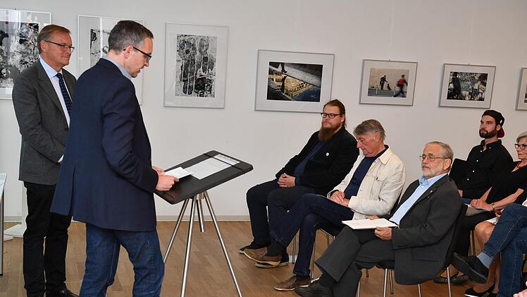 Verleihung der Bürgernadel am 11. Juli im Tagungsraum der Mediengruppe Oberfranken. Foto: Ronald Rinklef