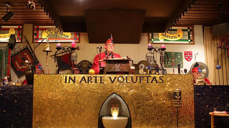 Die Bad Kissinger Schlaraffen-Burg ist mittelalterlich verziert. Ralf Ruppert