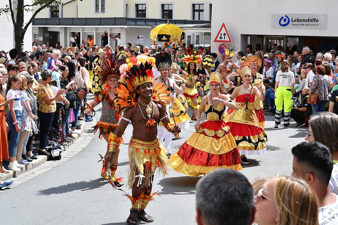 Umzug beim Samba-Festival in Coburg