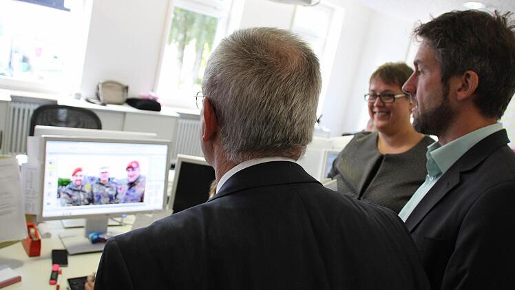 Gemeindetag bei der Saale-Zeitung. Foto: Benedikt Borst