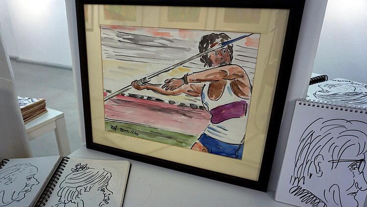 Hier hat Hans Bitter Sport und Kunst in einem Bild vereint.   Foto: Richard Sänger