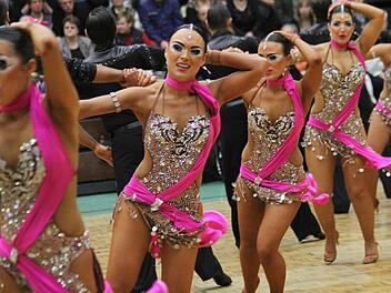 Die Formation des TV Coburg-Ketschendorf in Aktion. Foto: Michael Gründel