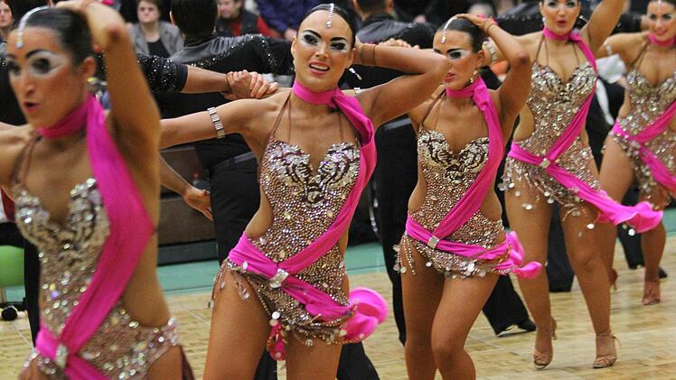 Die Formation des TV Coburg-Ketschendorf in Aktion. Foto: Michael Gründel