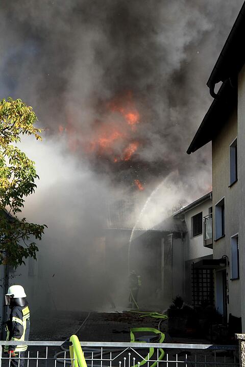 Brand in Schweinestall in Herzogenaurach