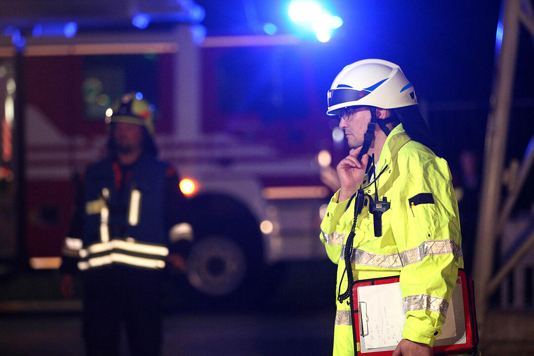 Im Bau befindliches Blockheizkraftwerk fängt Feuer