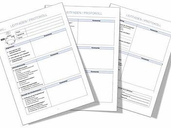 Gesprächsleitfaden/Protokoll Quelle: Raab, A./ Wolf, J./ Legl, K. (2016)