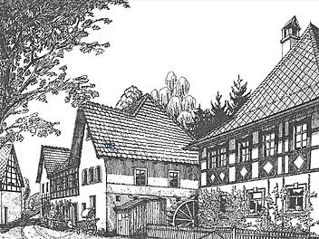 Die Mühle von Burggrub  Repro: Dieter Zöberlein