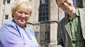 Am Herzen liegt Markus Merz auch die evangelische Bürgerstiftung "leben+weitergeben", hier mit Heidi Schülke