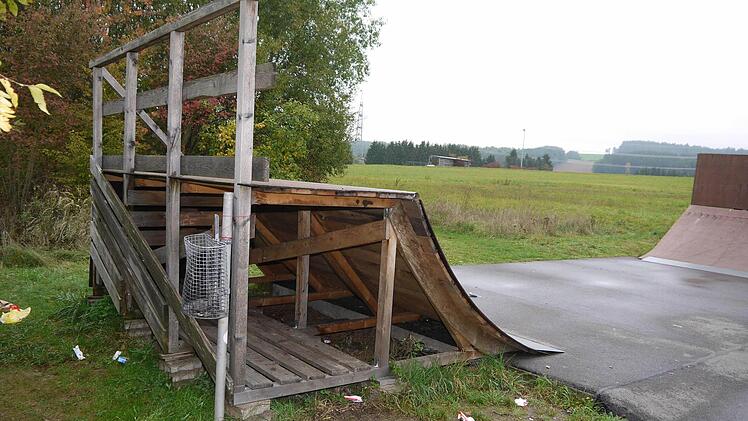 Der Skater-Park in Weidhausen ist derzeit geschlossen. Foto: Berthold Köhler