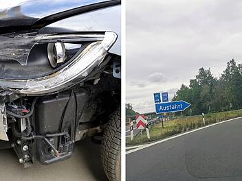 A73 bei Buttenheim: Unfall fordert zwei Verletzte - "viel zu schnell in die Kurve"