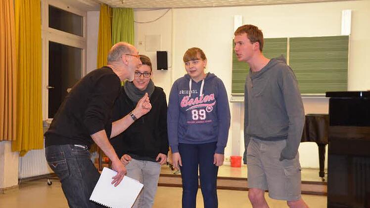 Bei den Operetten-Proben  Foto: Sonja Adam