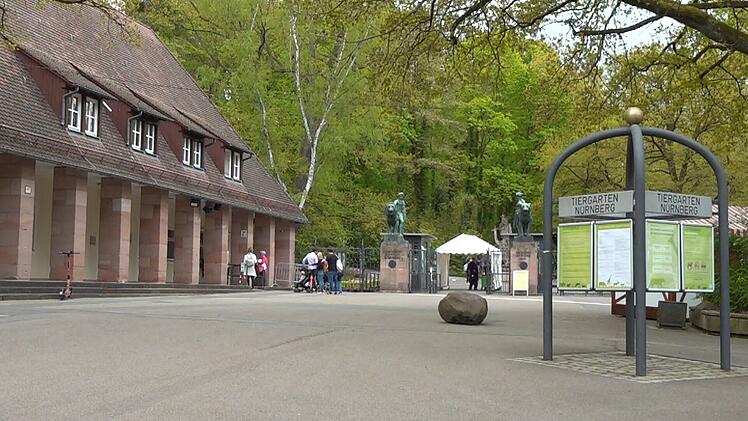 Tiergarten Nürnberg: Eingangsbereich des Zoos