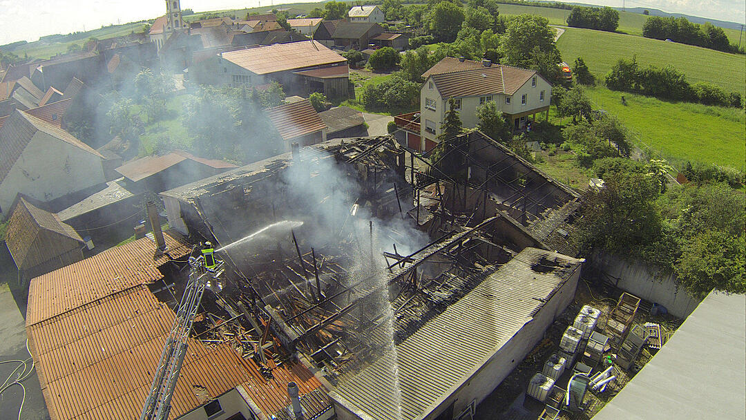 Gro&szlig;brand in Schreinerei