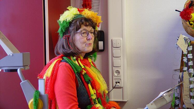 Fasching in der Bad Brückenaus Grundschulklasse 1/ 2 d. Foto: Brigitta Kempe-Wolf