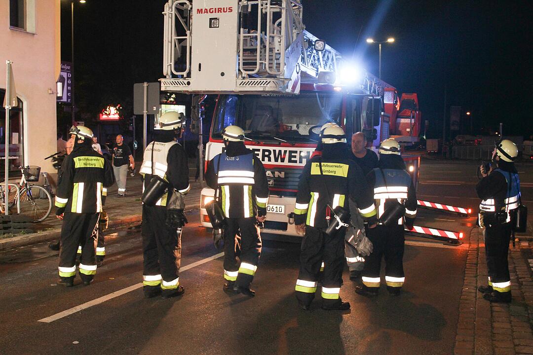 Wohnung in Flammen
