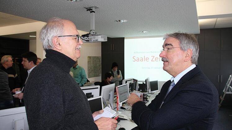 Eindrücke vom Redaktionsfrühstück der Saale-Zeitung. Foto: Ralf Ruppert