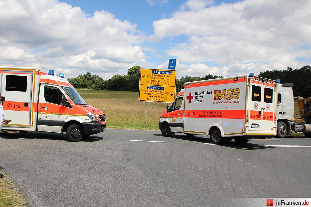 Kleintransporter übersieht Audi im Kreuzungsbereich