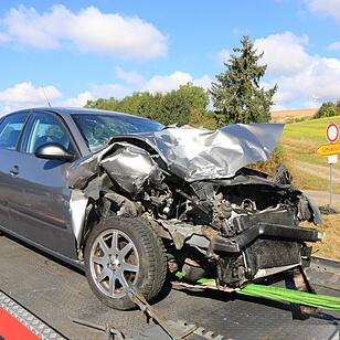 Unfall auf der B26 bei Gädheim