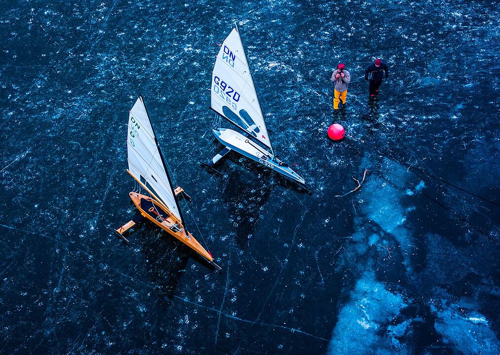 Eissegler auf der Kleinen M&uuml;ritz