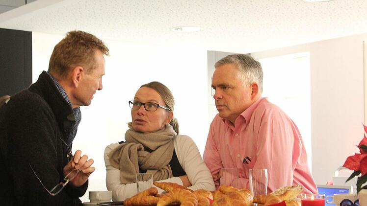Eindrücke vom Redaktionsfrühstück. Foto: Gerd Ludwig