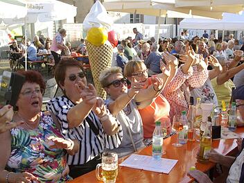Stimmung, Wein und gute Laune sind Trumpf beim Hammelburger Weinfest.  Foto: Archiv Winfried Ehling