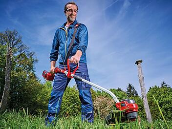 Garten, Gartenarbeit, Rasen, Wiese, Pflege, Werkzeuge, Natur, Angebote, Rasentrimmer, Einhell