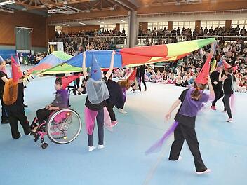Bei der DTB-Kinderturnshow des TV 48 Coburg wurde Inklusion im Sport bereits erfolgreich umgesetzt. Nun sucht der Verein Mitstreiter für ein Projekt in Stadt und Landkreis Coburg.  Foto: Astrid Hess