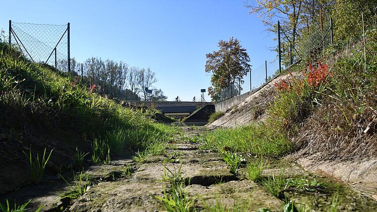 Monatelang war der Sendelbach 2018 in Bamberg bis auf den letzten Tropfen ausgetrocknet. Werden sich solche Wetteranomalien künftig häufen? Foto: Ronald Rinklef
