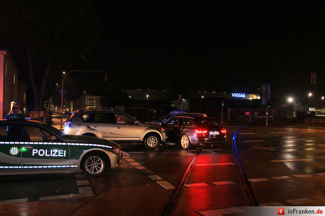 Unfall am Berliner Ring in Bamberg