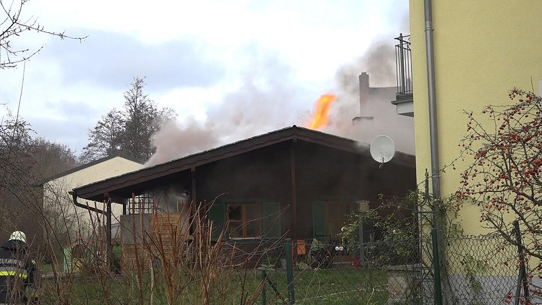 Oberfranken: Gartenhaus geht in Flammen auf - drei Welpen und eine Katze sterben