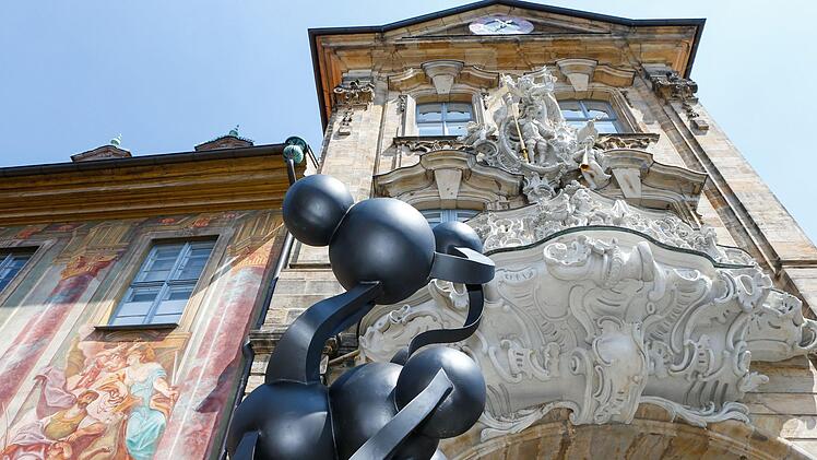 Eröffnung der Großplastikenausstellung von Rui Chafes in Bamberg am 12. Mai 2018. Foto: Matthias Hoch