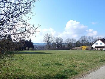 Auf dieser Grünfläche soll das Seniorenheim entstehen. Foto: Archiv/Horst Wunner