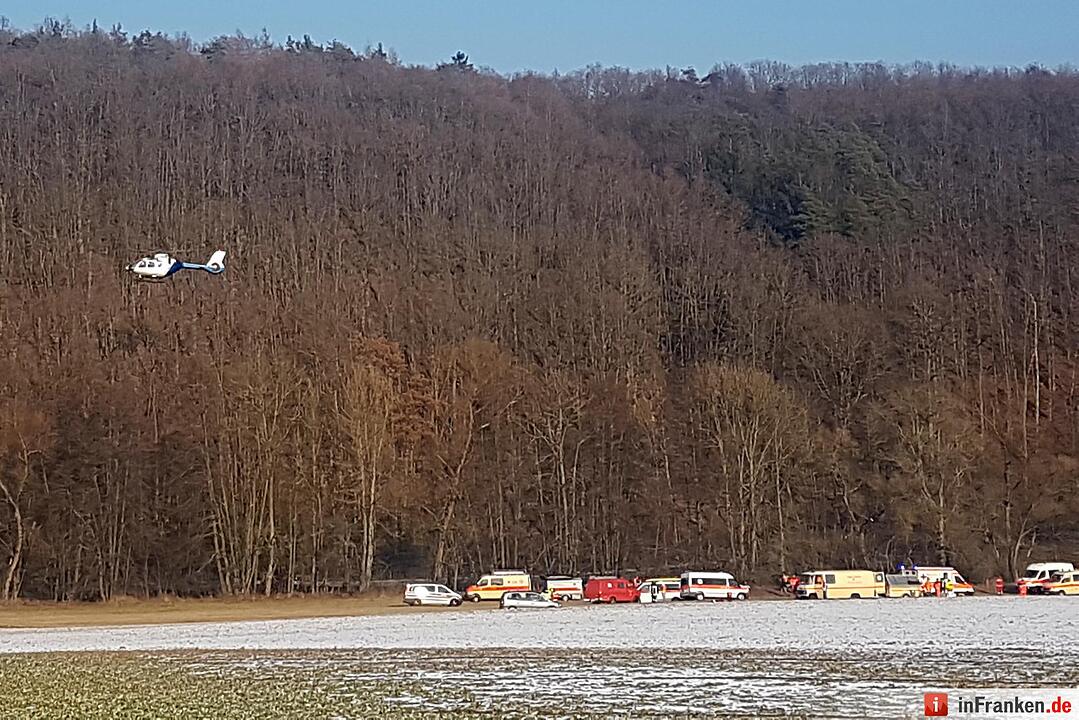 Kreis Bad Kissingen: Suchaktion nach Eis-Unfall