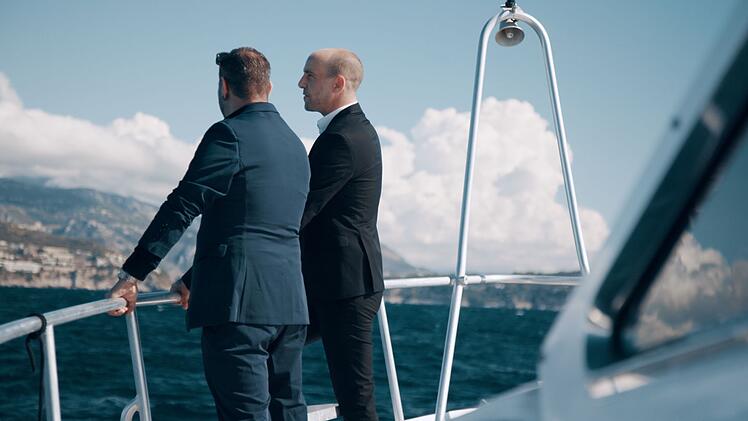 Im Hafen von Nizza trifft Wirecard-Vorstand Jan Marsalek 2014 den russischen Waffenh&auml;ndler Stanislaw "Stas" Petlinski. (nachgestellte Szene)