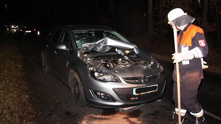 Unfall zwischen Reichenbach und Roth. Foto: Matthias Nöth