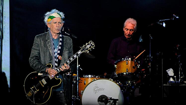 Die Rolling Stones im Münchner Olympiastadion.