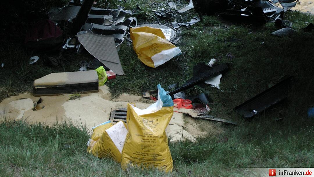 Lkw-Kollision auf A7 bei Wasserlosen
