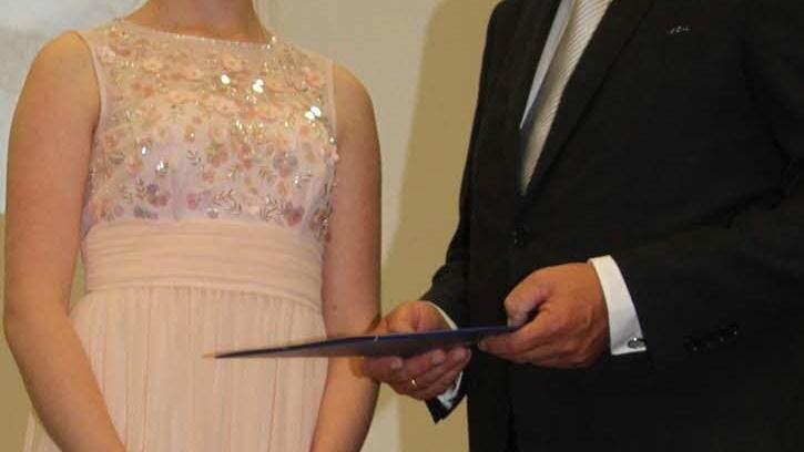 Pastelltöne waren bei den Mädchen die Trendfarbe des Jahres: Patricia Galler. Foto: Sonja Adam