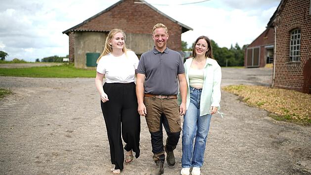 Runderhalter Daniel fühlt sich "sensationell" als Hahn im Korb.
