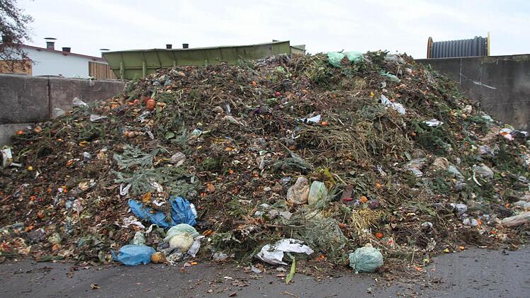 So sieht eine Wochenladung Biomüll aus, die auf der Katschenreuther Anlage landet.