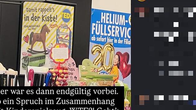 Tedi entsetzt mit doppeldeutiger Werbung f&uuml;r Kinderprodukte - "ekelhaft"