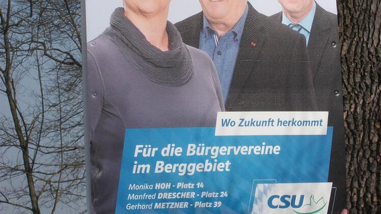 Unabgesprochenes Plakat? Drei Bürgervereine im Berggebiet weisen darauf hin, dieses Plakat nicht autorisiert zu haben.  Foto: p.