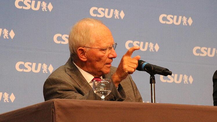 Wolfgang Schäuble in Coburg Foto: Oliver Schmidt