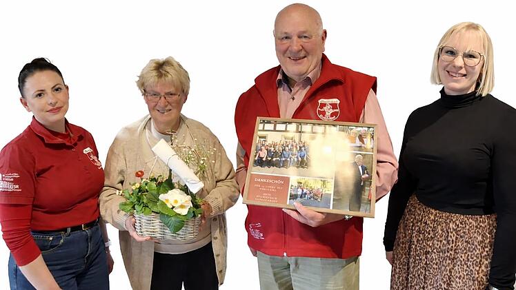 Stellvertretende Vorsitzende Anna Rauh, ausgeschiedene Kassiererin Annemarie Tremel, als Vorsitzender ausgeschieden Peter Tremel, neue Erste Vorsitzende Katrin Wagner (von links).