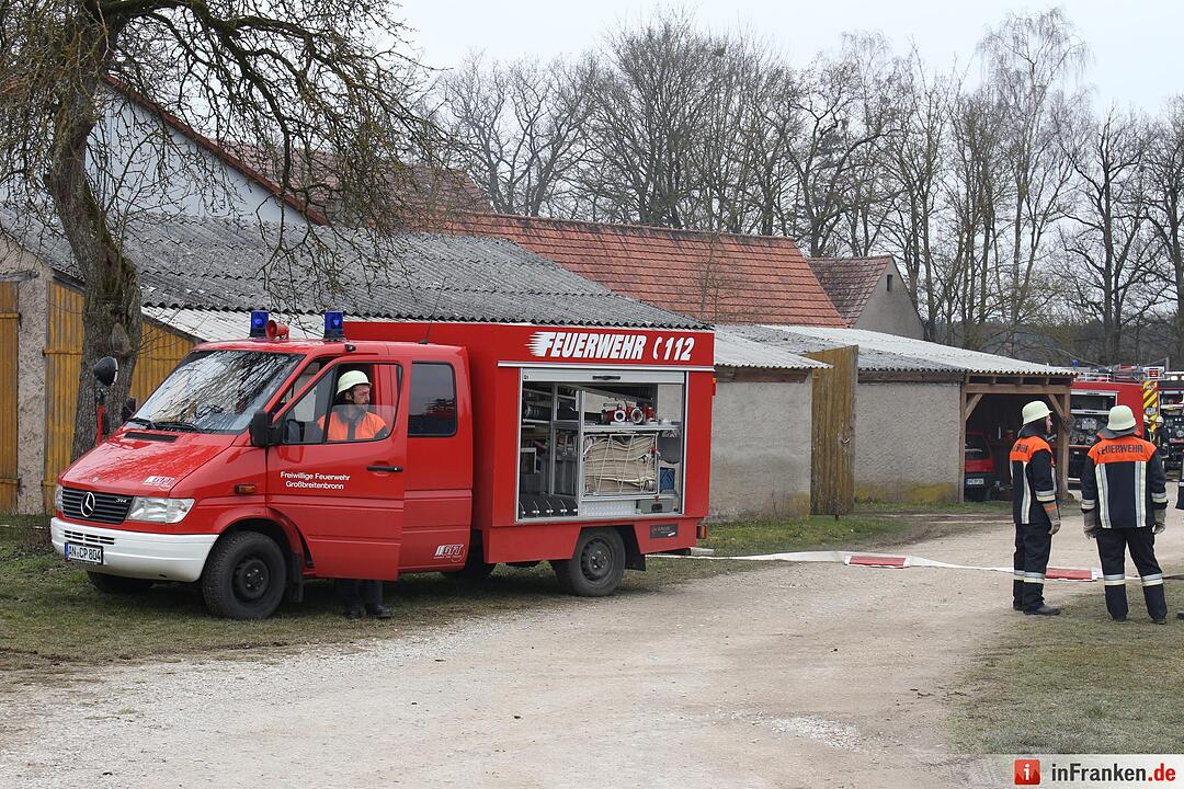 Dachstuhlvollbrand in Zandt bei Lichtenau