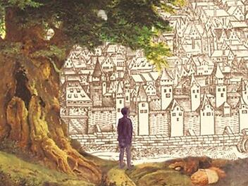 Buchcover-Ausschnitt zu Claudia Friesers historischem Kinderbuch "Oskar und das Geheimnis der verschwundenen Kinder".