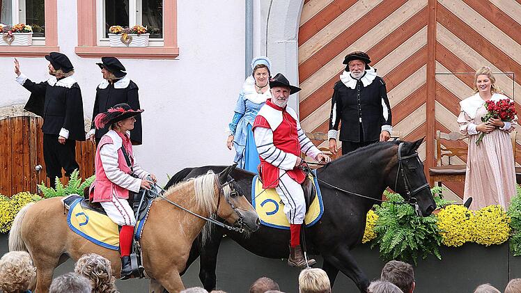 Das Heimatspiel "die Schutzfrau von Münnerstadt" wurde am Sonntag zum zweiten Mal in diesem Jahr aufgeführt. Foto: Dieter Britz
