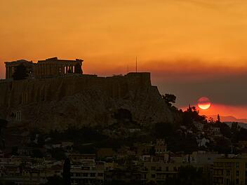 Waldbrand bei Athen