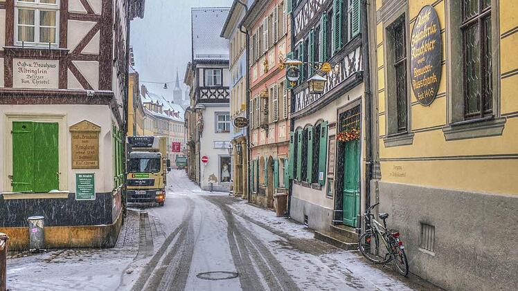 Dieses Foto aus der weiß gezuckerten Sandstraße hat uns Thomas Schmelzing geschickt.